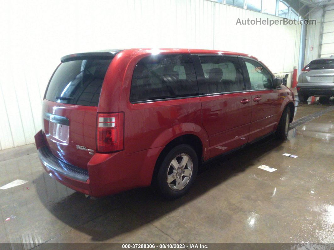 2009 Dodge Grand Caravan Se Red vin: 2D8HN44E69R602388