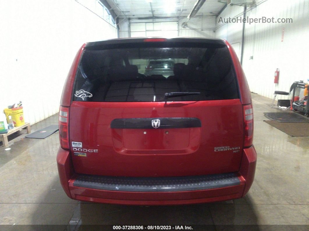 2009 Dodge Grand Caravan Se Red vin: 2D8HN44E69R602388