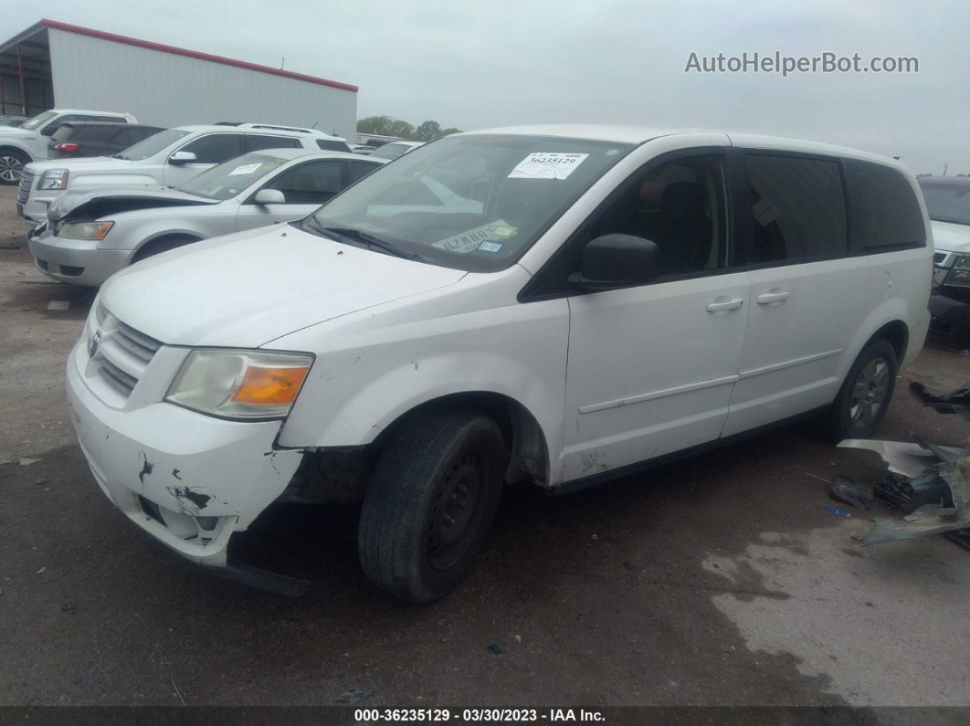 2009 Dodge Grand Caravan Se White vin: 2D8HN44E69R636458