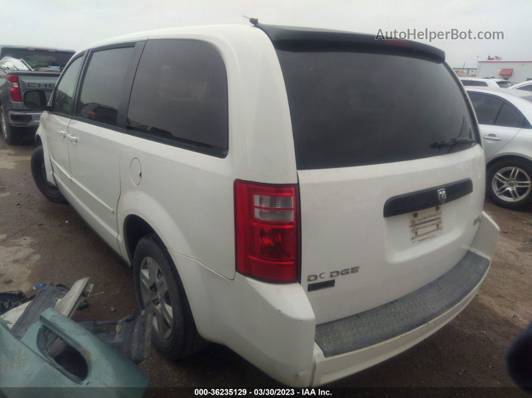 2009 Dodge Grand Caravan Se White vin: 2D8HN44E69R636458