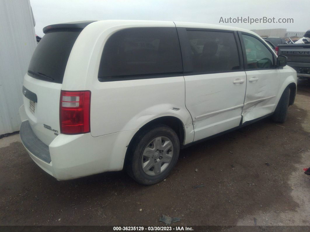 2009 Dodge Grand Caravan Se White vin: 2D8HN44E69R636458