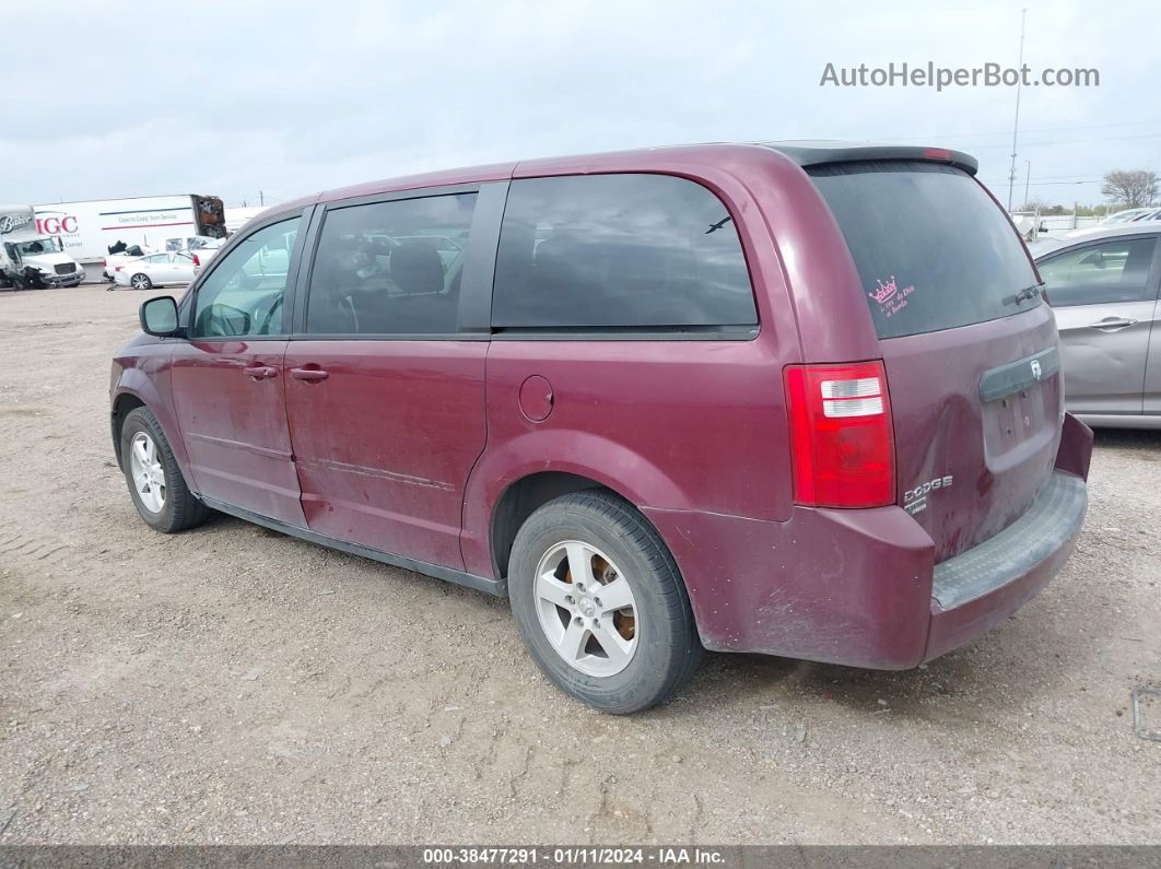 2009 Dodge Grand Caravan Se Maroon vin: 2D8HN44E69R655110