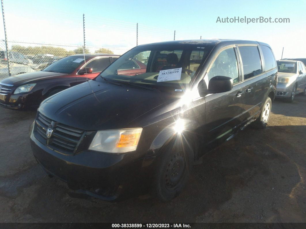 2009 Dodge Grand Caravan Se Black vin: 2D8HN44E79R628174