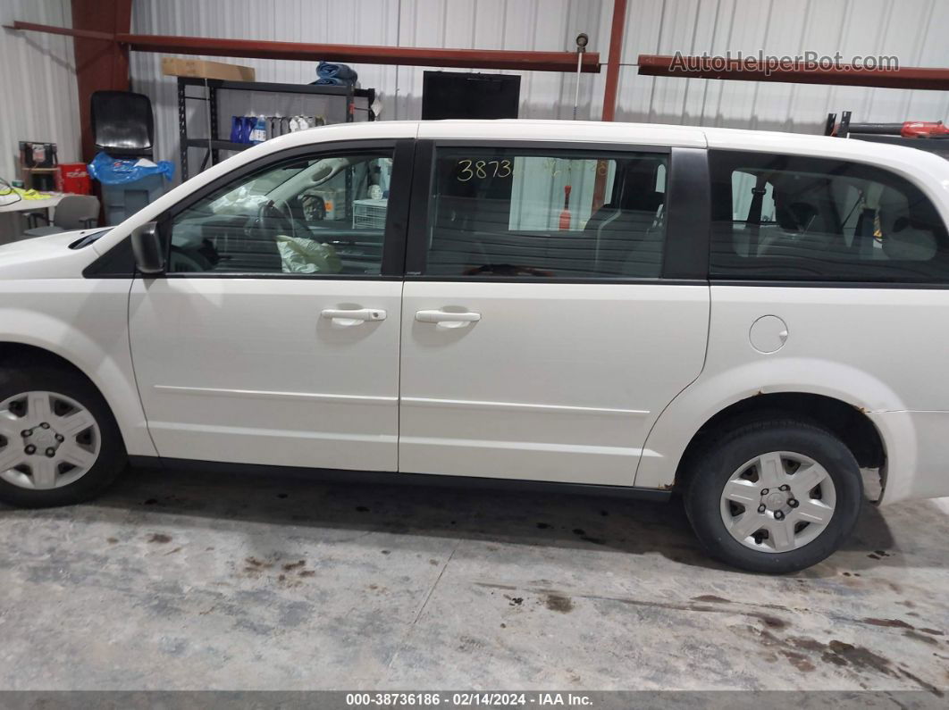 2009 Dodge Grand Caravan Se White vin: 2D8HN44E89R683331