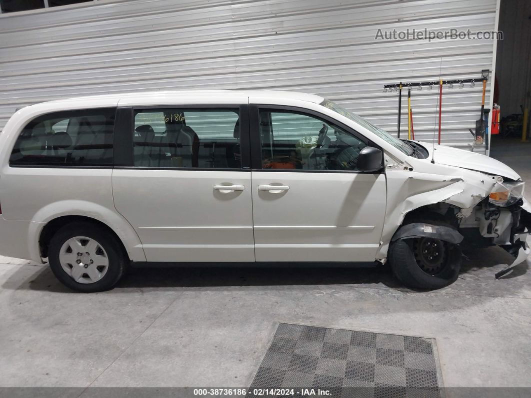 2009 Dodge Grand Caravan Se White vin: 2D8HN44E89R683331