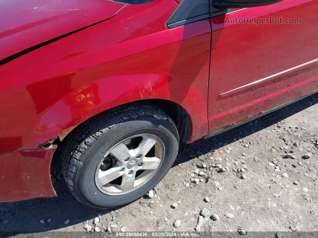 2009 Dodge Grand Caravan Se Red vin: 2D8HN44E99R593573