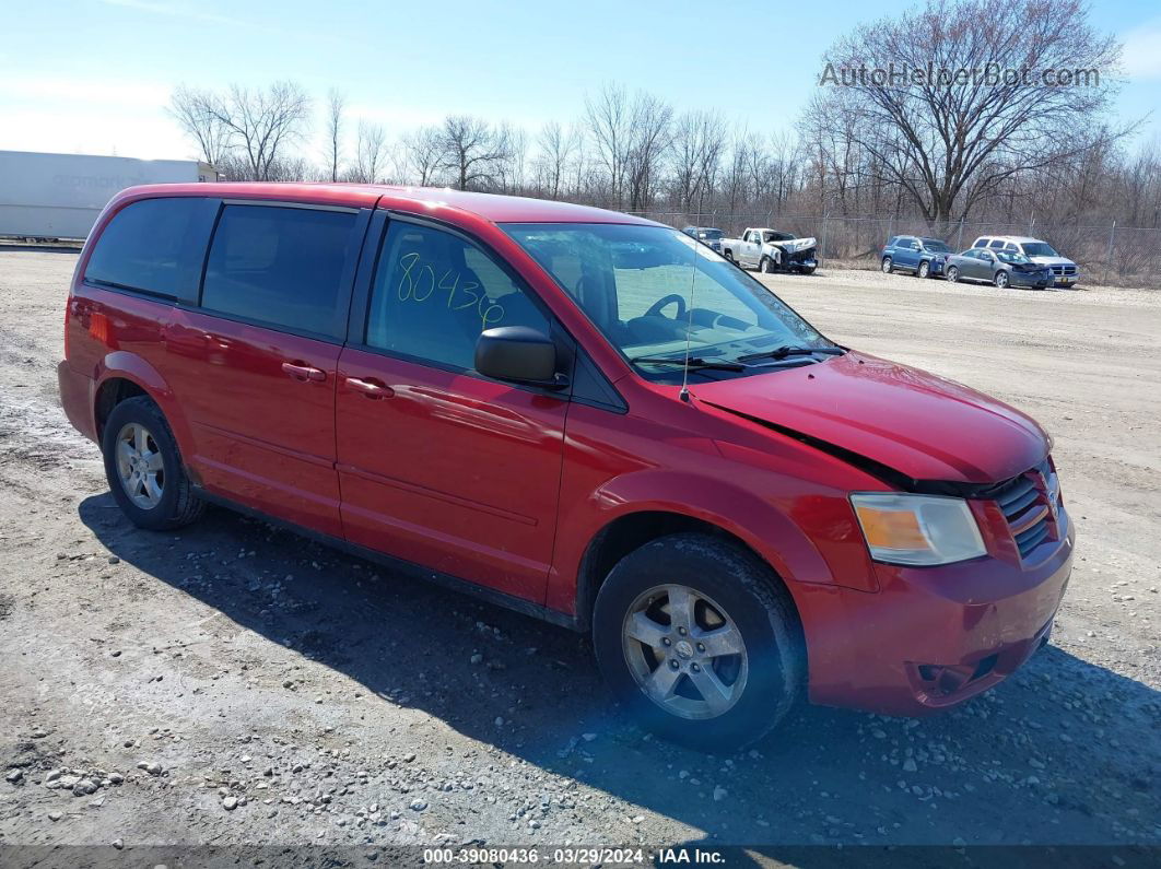 2009 Dodge Grand Caravan Se Red vin: 2D8HN44E99R593573