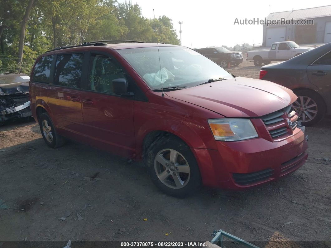 2009 Dodge Grand Caravan Se Red vin: 2D8HN44E99R653707