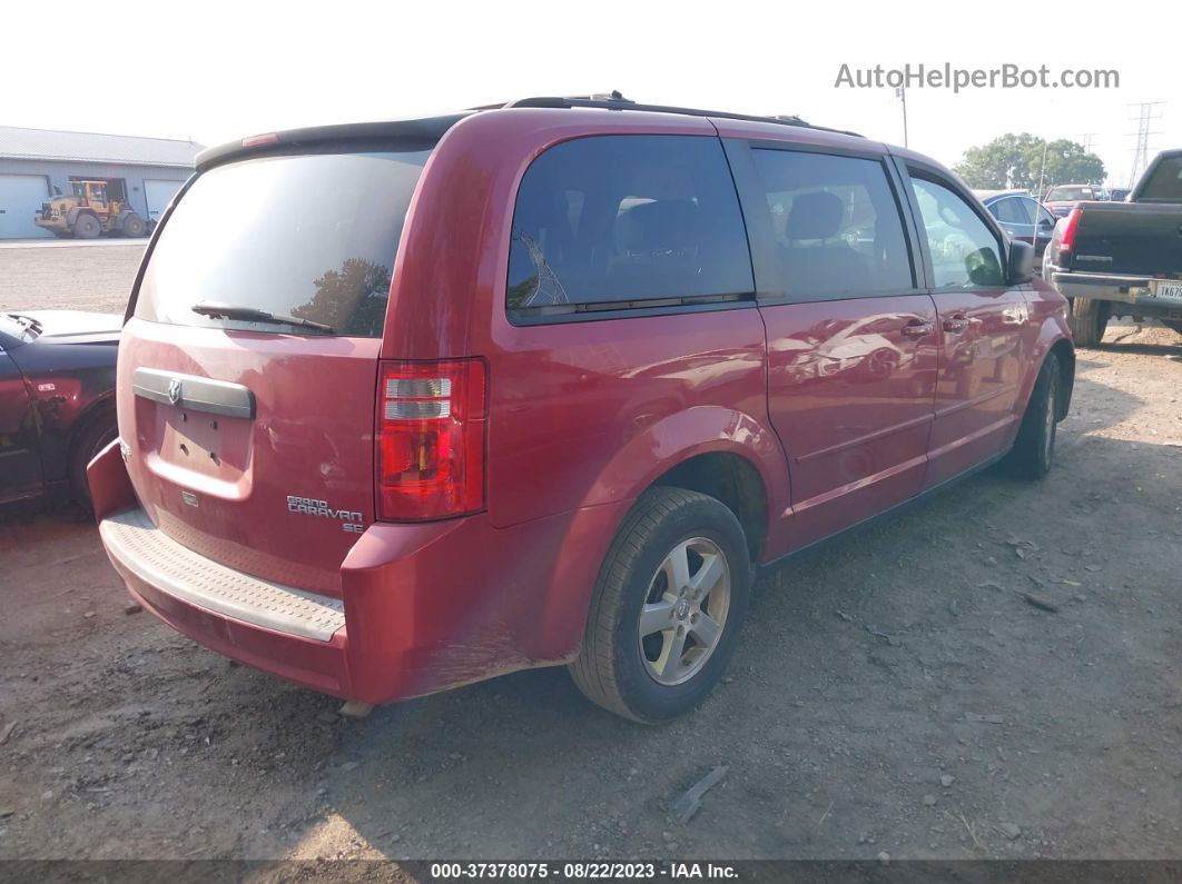 2009 Dodge Grand Caravan Se Red vin: 2D8HN44E99R653707