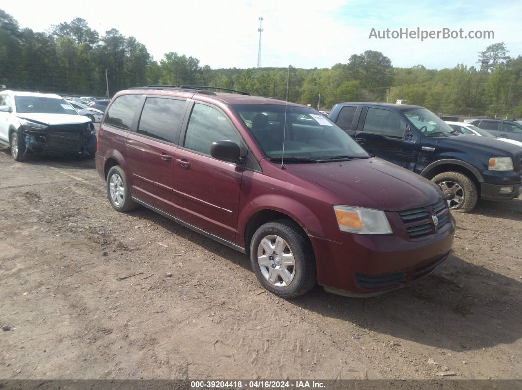 2009 Dodge Grand Caravan Se Бордовый vin: 2D8HN44EX9R529655