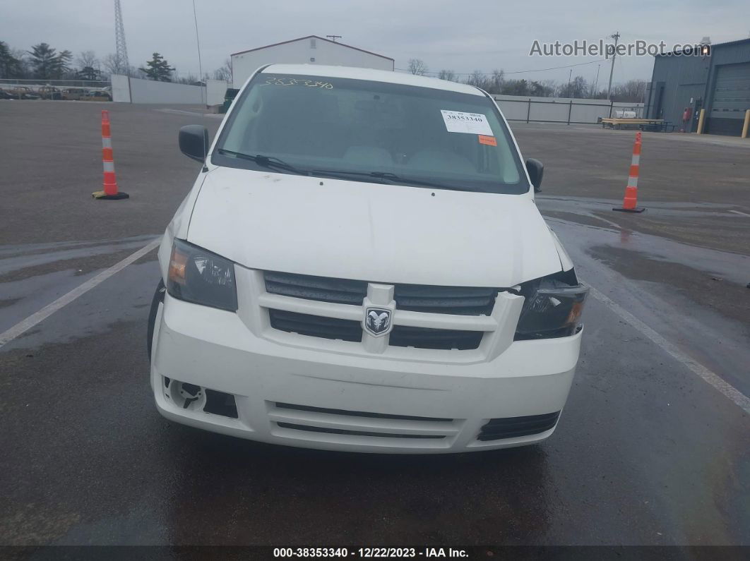 2009 Dodge Grand Caravan Se White vin: 2D8HN44EX9R576149