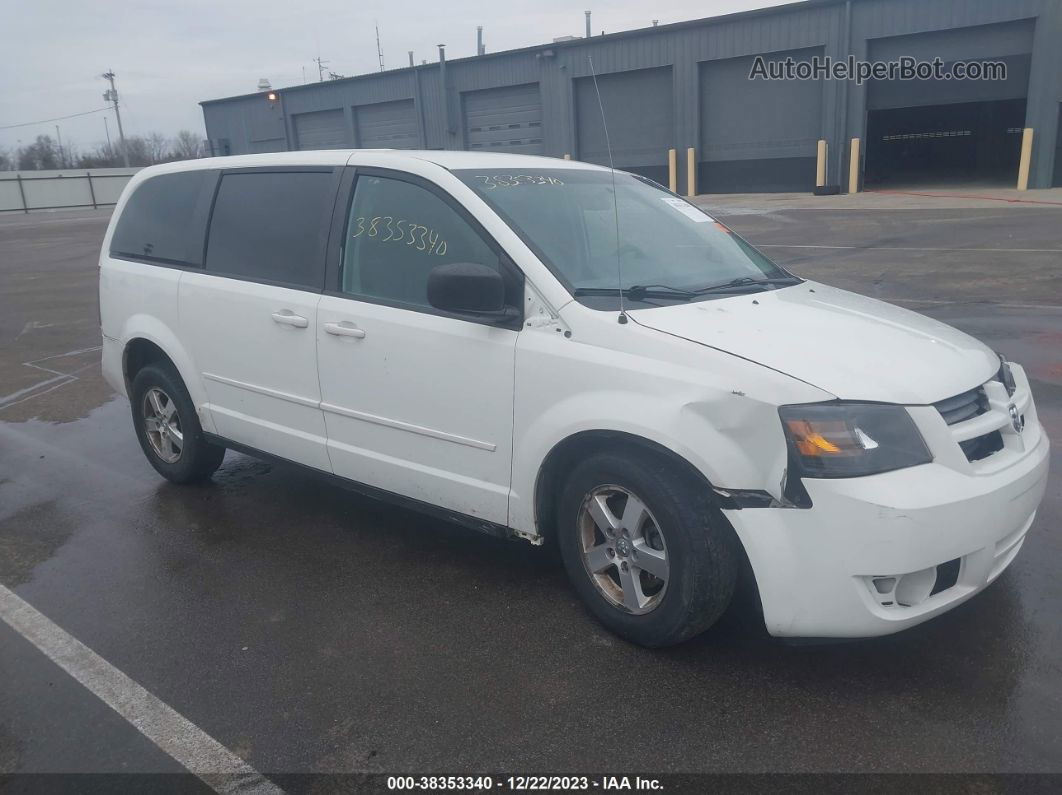 2009 Dodge Grand Caravan Se White vin: 2D8HN44EX9R576149