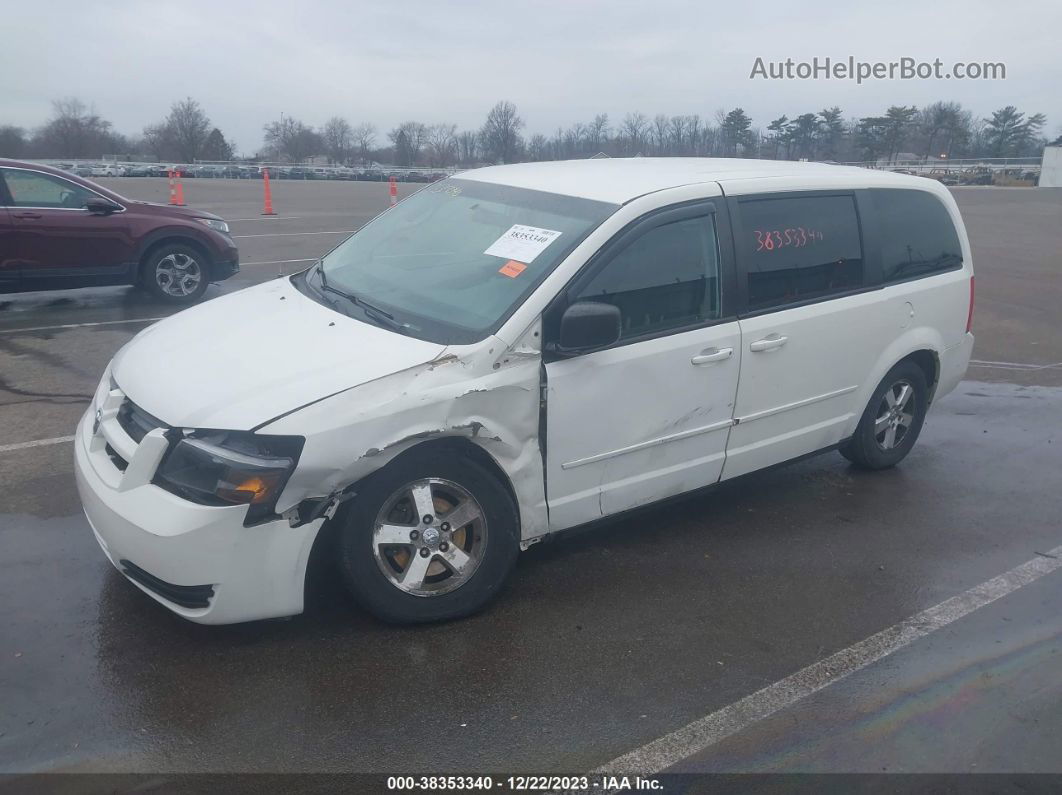 2009 Dodge Grand Caravan Se White vin: 2D8HN44EX9R576149