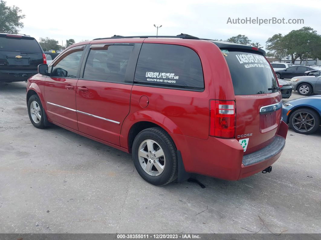 2009 Dodge Grand Caravan Sxt Red vin: 2D8HN54129R638680