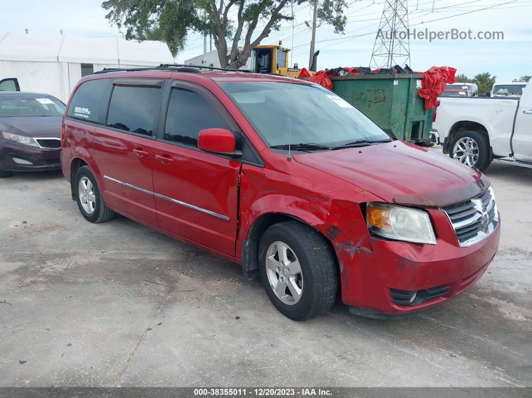 2009 Dodge Grand Caravan Sxt Red vin: 2D8HN54129R638680