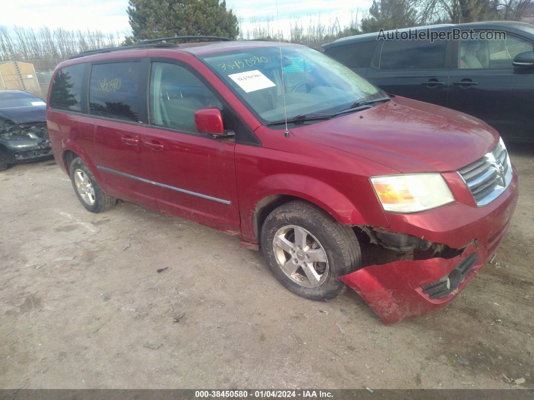 2009 Dodge Grand Caravan Sxt Red vin: 2D8HN54129R657617