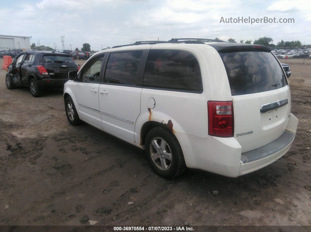 2009 Dodge Grand Caravan Sxt White vin: 2D8HN54149R605132