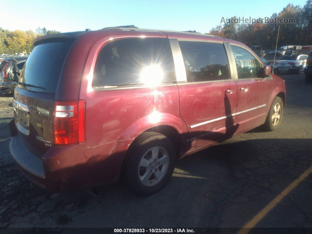 2009 Dodge Grand Caravan Sxt Maroon vin: 2D8HN54159R532773