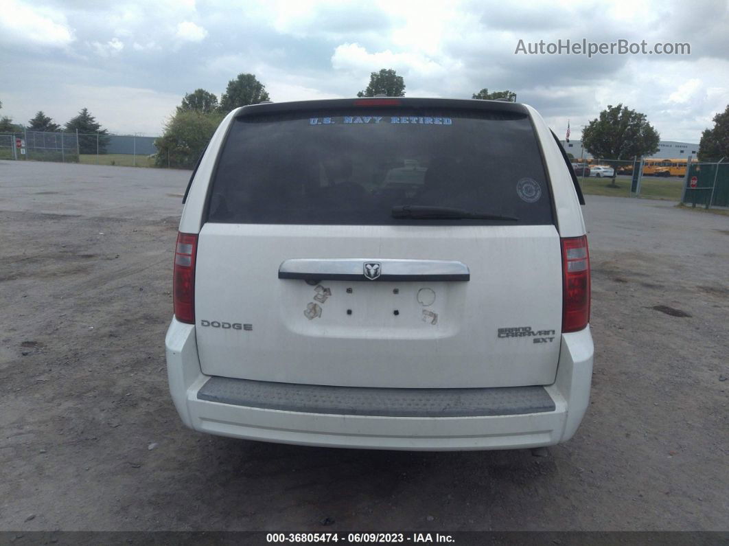 2009 Dodge Grand Caravan Sxt White vin: 2D8HN54159R638656