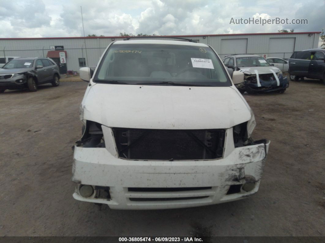 2009 Dodge Grand Caravan Sxt White vin: 2D8HN54159R638656