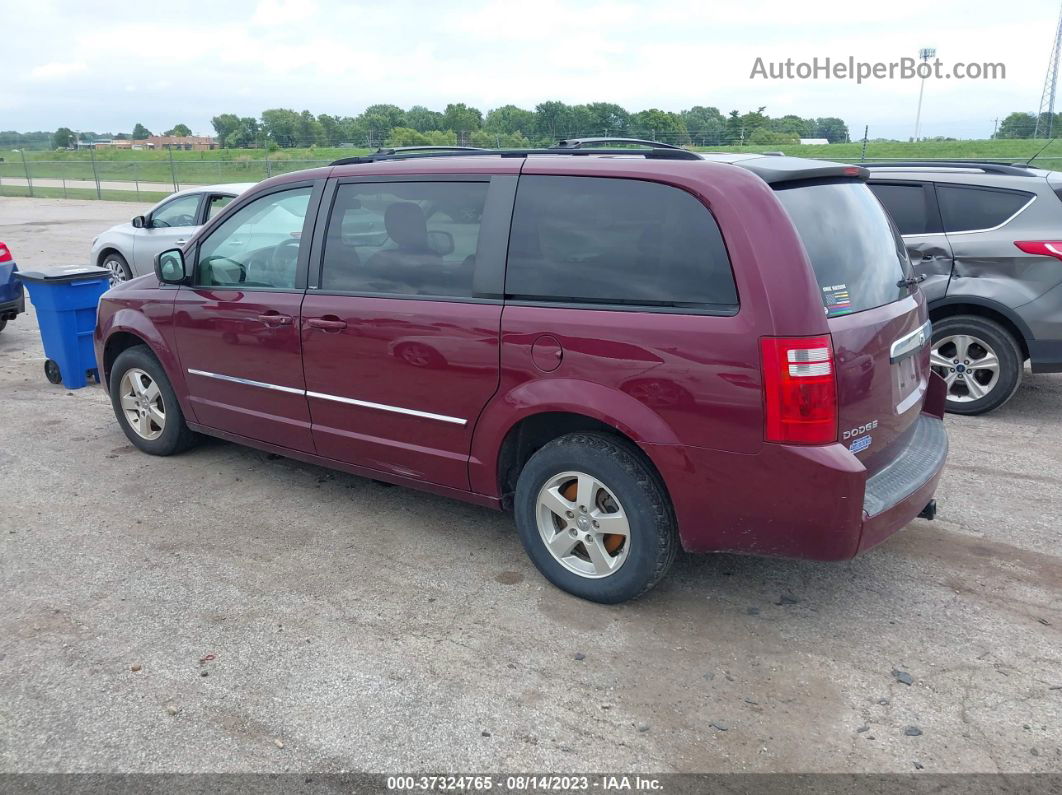 2009 Dodge Grand Caravan Sxt Burgundy vin: 2D8HN54169R538887