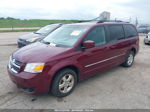 2009 Dodge Grand Caravan Sxt Burgundy vin: 2D8HN54169R538887