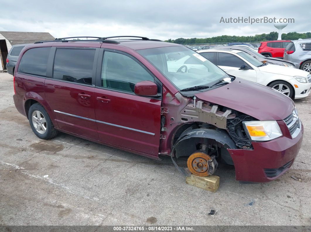 2009 Dodge Grand Caravan Sxt Burgundy vin: 2D8HN54169R538887