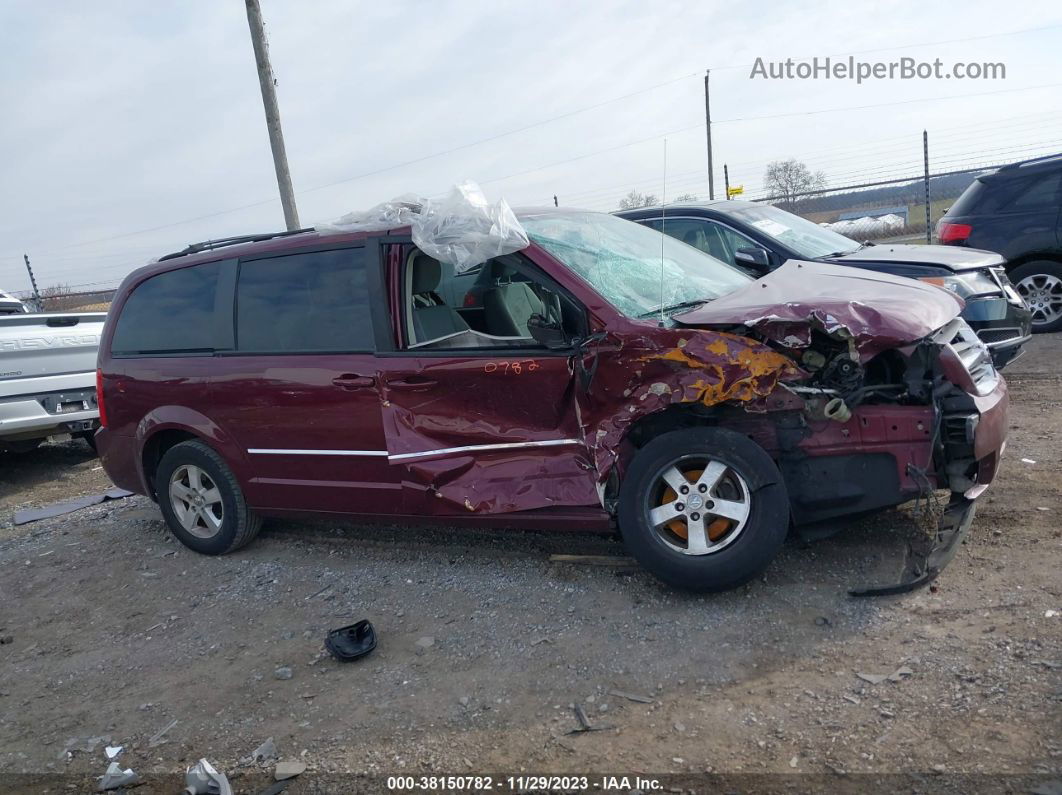 2009 Dodge Grand Caravan Sxt Maroon vin: 2D8HN54179R533097