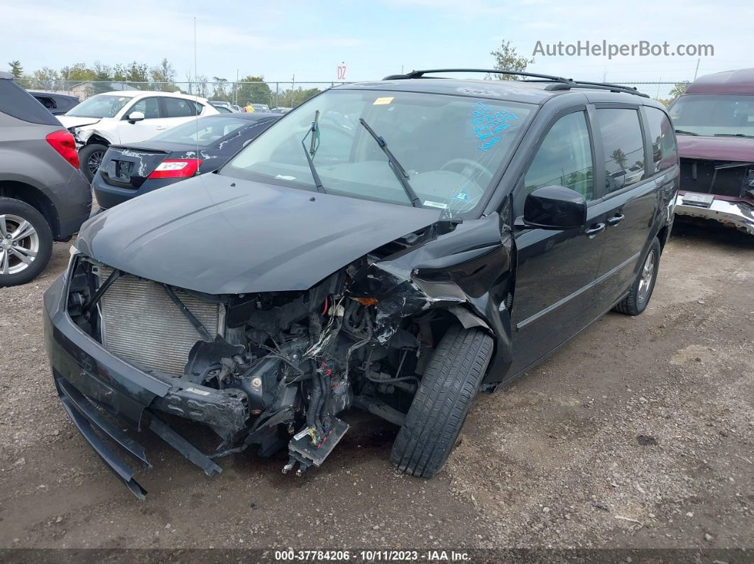 2009 Dodge Grand Caravan Sxt Black vin: 2D8HN54179R655491