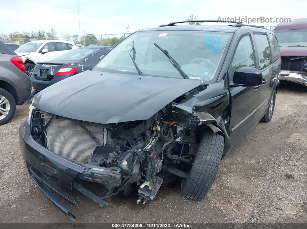 2009 Dodge Grand Caravan Sxt Black vin: 2D8HN54179R655491