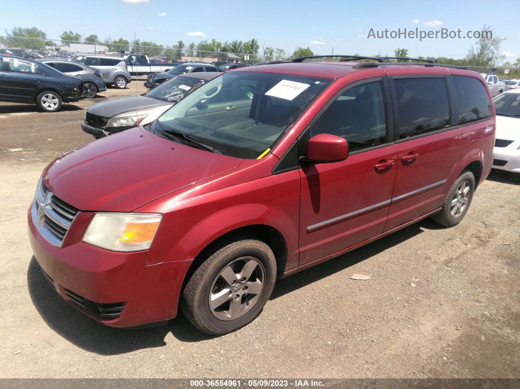 2009 Dodge Grand Caravan Sxt Red vin: 2D8HN54189R533092