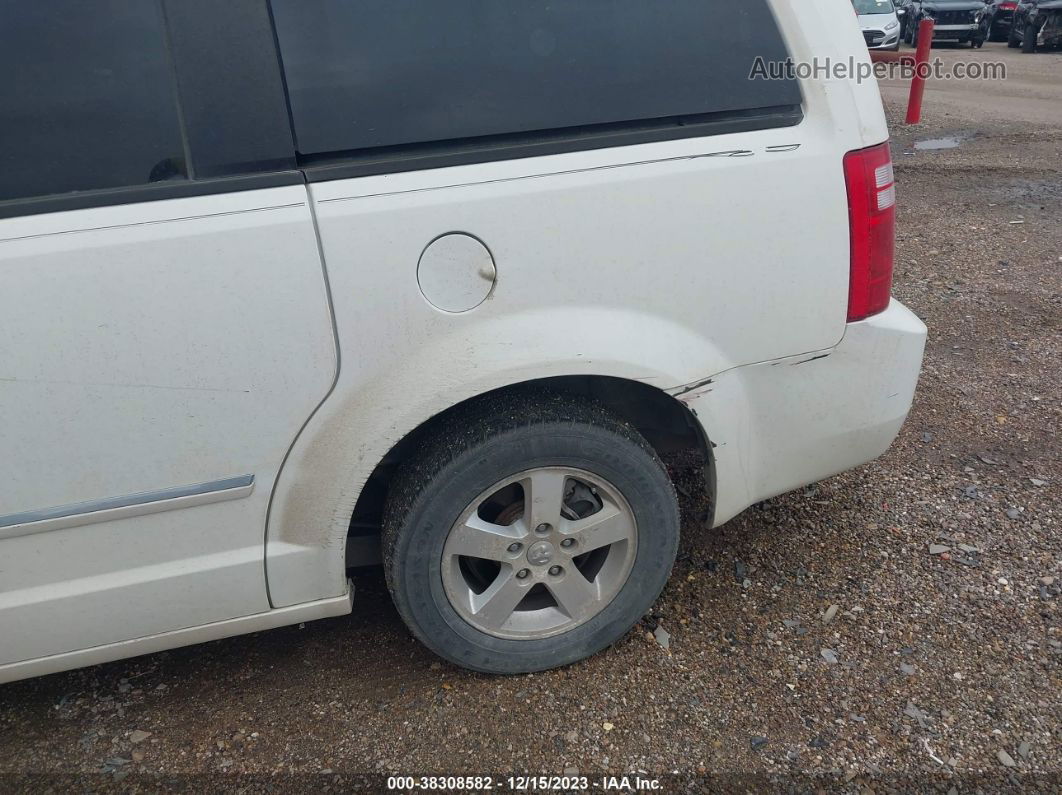 2009 Dodge Grand Caravan Sxt White vin: 2D8HN54189R605554