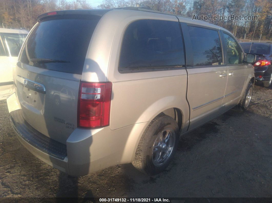 2009 Dodge Grand Caravan Sxt Золотой vin: 2D8HN54189R667195