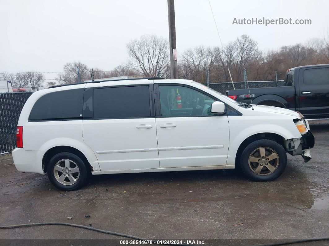 2009 Dodge Grand Caravan Sxt White vin: 2D8HN54199R586836