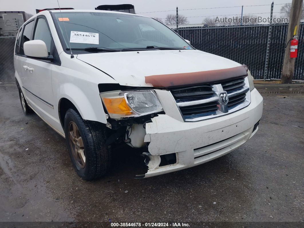 2009 Dodge Grand Caravan Sxt White vin: 2D8HN54199R586836