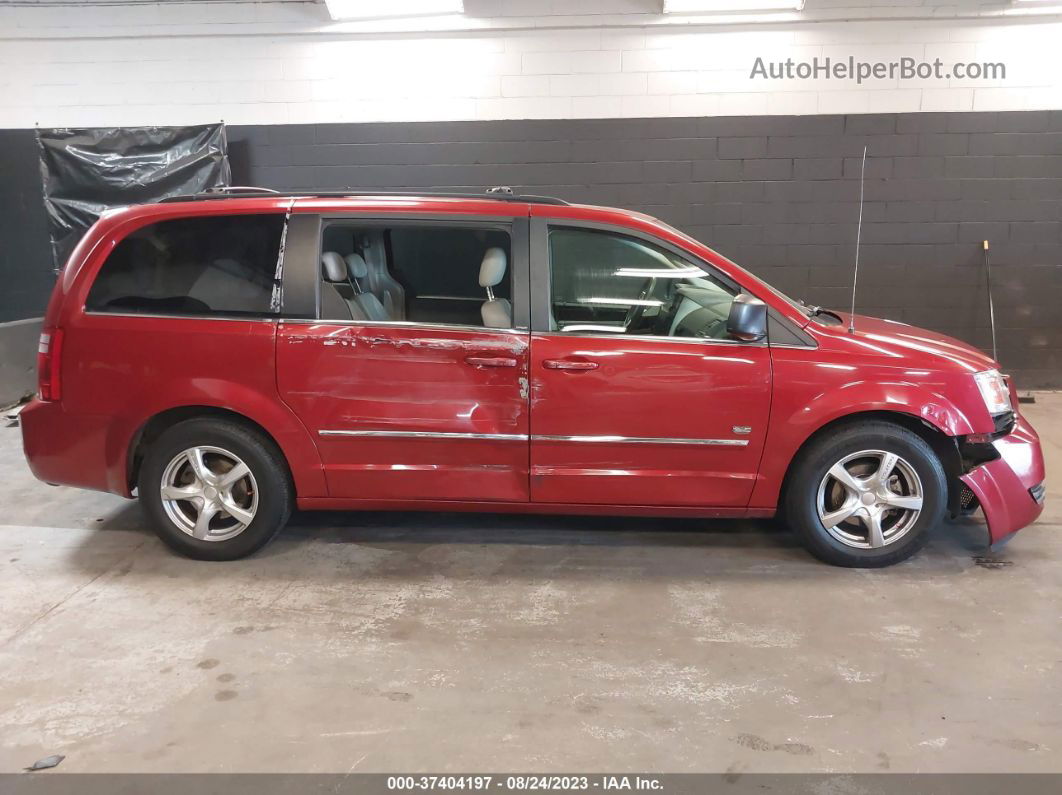 2009 Dodge Grand Caravan Sxt Red vin: 2D8HN54X09R641176