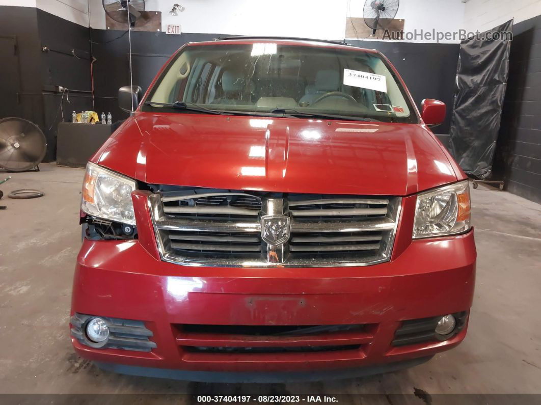 2009 Dodge Grand Caravan Sxt Red vin: 2D8HN54X09R641176