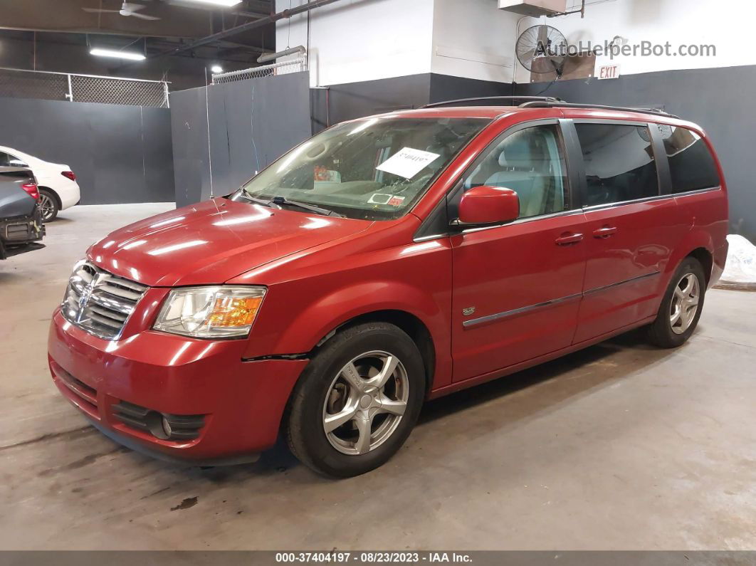 2009 Dodge Grand Caravan Sxt Red vin: 2D8HN54X09R641176