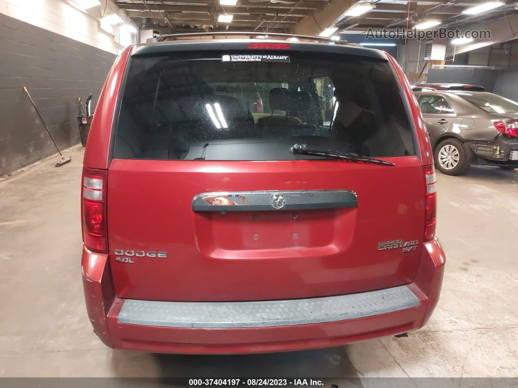 2009 Dodge Grand Caravan Sxt Red vin: 2D8HN54X09R641176