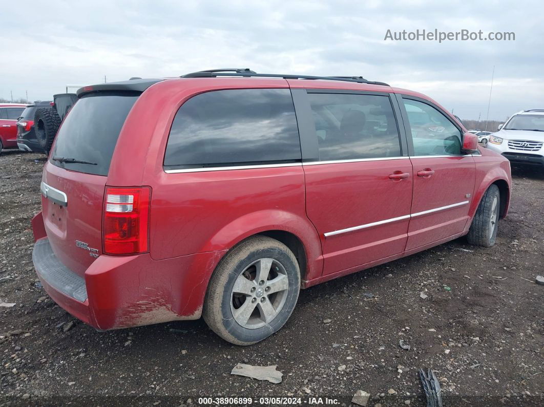 2009 Dodge Grand Caravan Sxt Red vin: 2D8HN54X19R683453