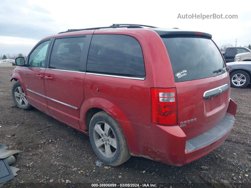 2009 Dodge Grand Caravan Sxt Red vin: 2D8HN54X19R683453