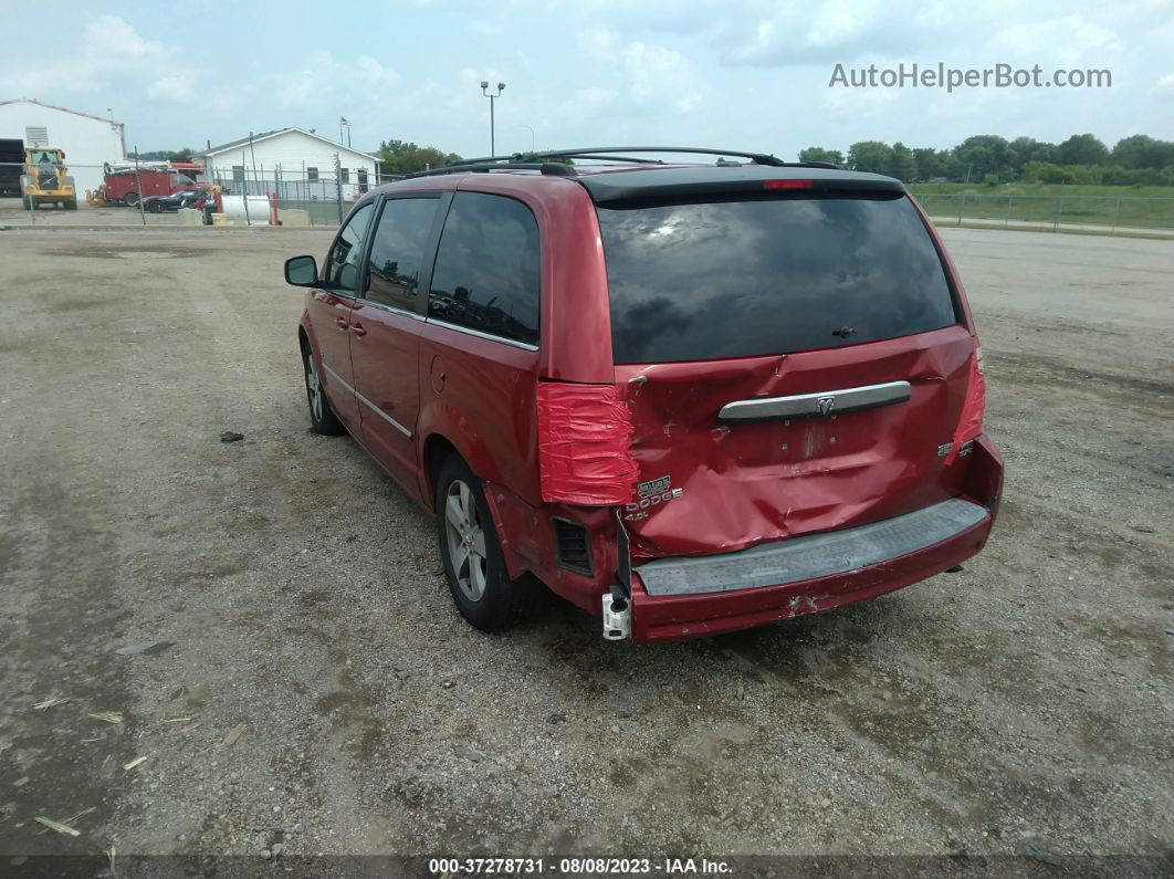 2009 Dodge Grand Caravan Sxt Red vin: 2D8HN54X39R654908