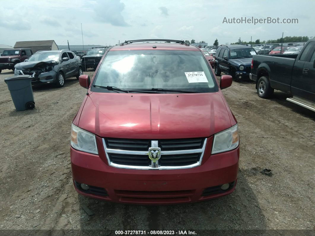 2009 Dodge Grand Caravan Sxt Red vin: 2D8HN54X39R654908