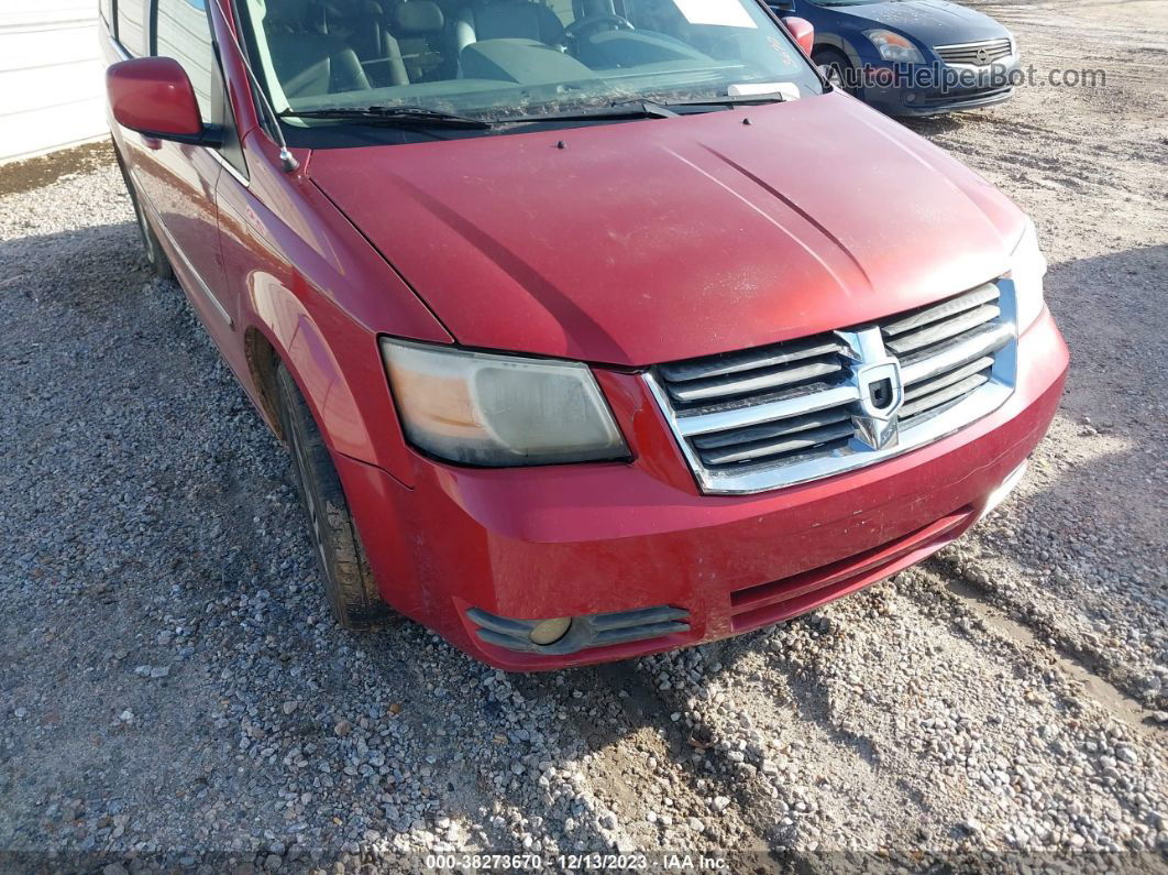 2009 Dodge Grand Caravan Sxt Red vin: 2D8HN54X49R517363