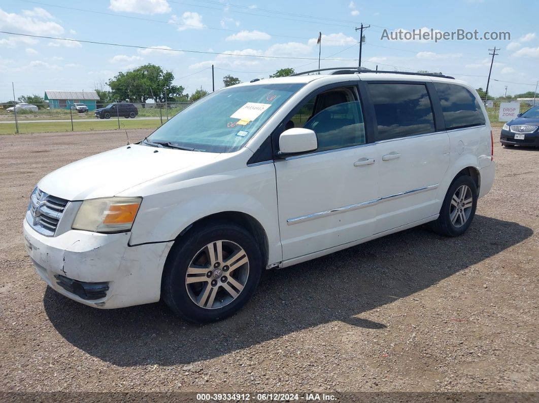 2009 Dodge Grand Caravan Sxt White vin: 2D8HN54X69R564846