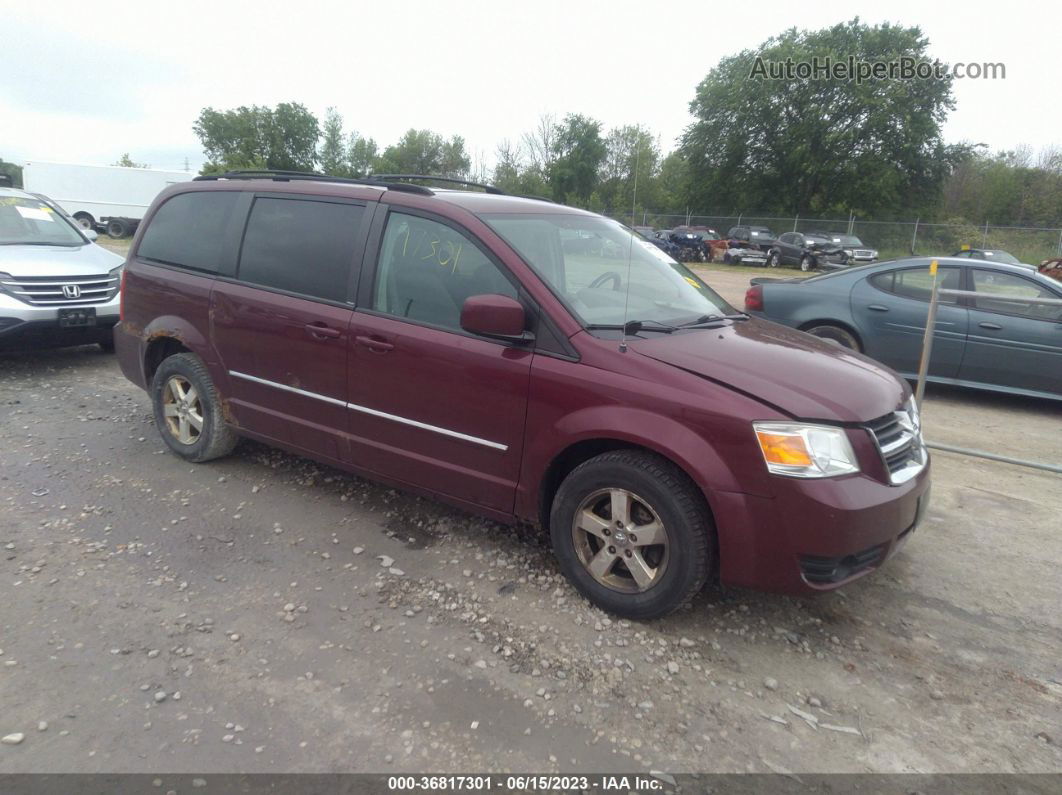 2009 Dodge Grand Caravan Sxt Burgundy vin: 2D8HN54X79R593630