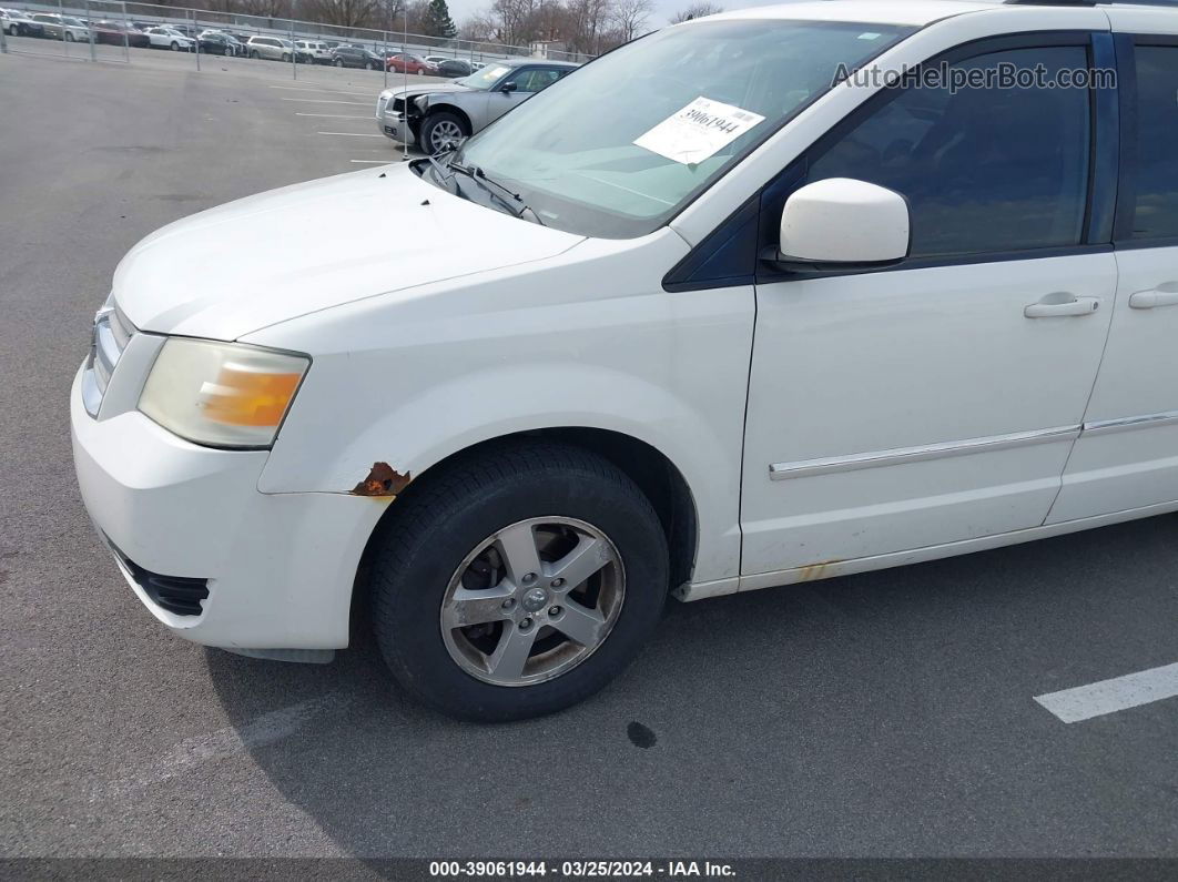 2009 Dodge Grand Caravan Sxt White vin: 2D8HN54X99R555462