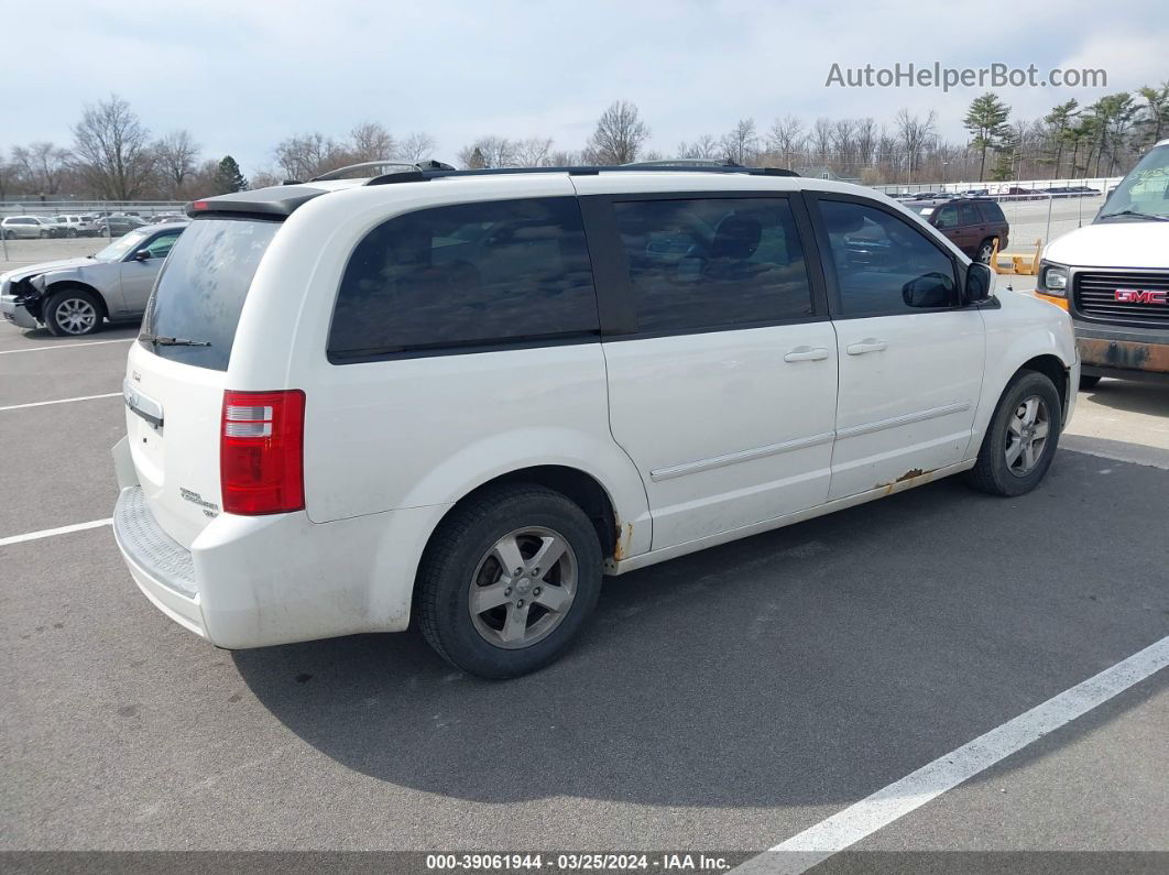 2009 Dodge Grand Caravan Sxt White vin: 2D8HN54X99R555462