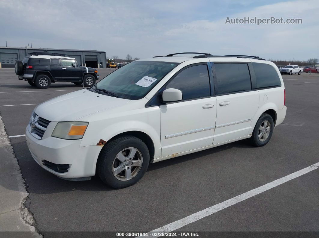 2009 Dodge Grand Caravan Sxt White vin: 2D8HN54X99R555462