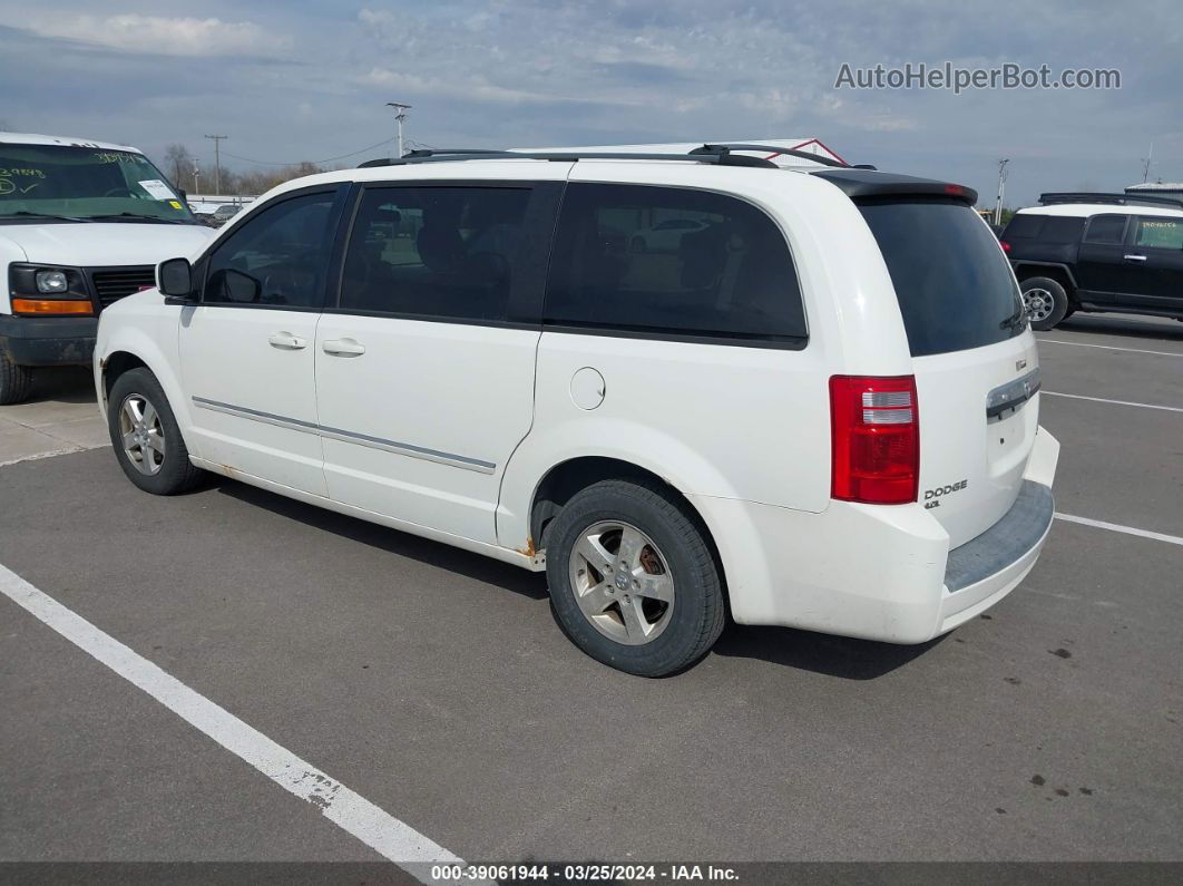 2009 Dodge Grand Caravan Sxt White vin: 2D8HN54X99R555462